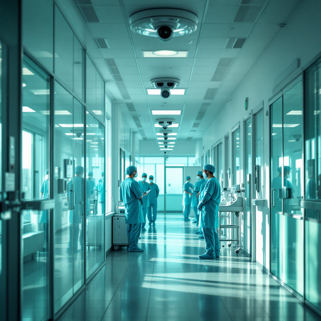 Conformidade de lavagem de mãos e uso de jaleco com IA e câmeras