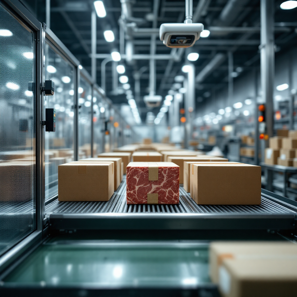 SI automatyzuje liczenie opakowanych tacek z mięsem